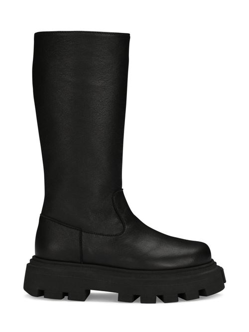 Stivale bambina nero alto al ginocchio con cerniera Dolce & Gabbana Kids | D11119AW57680999