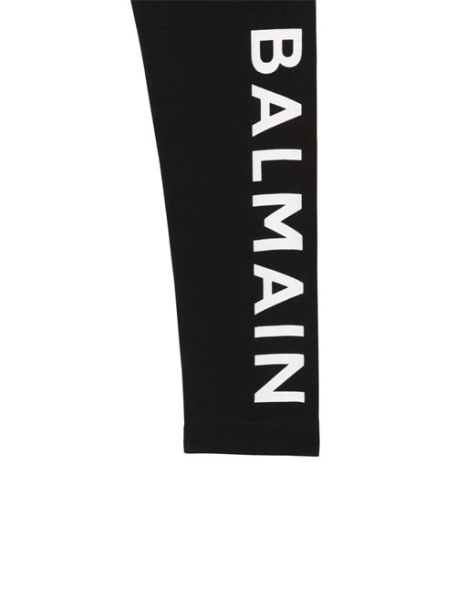 Leggings bambina con stampa BALMAIN Kids | BT6A90Z1532930BC