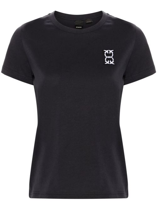 T-shirt donna nera maniche corte PINKO | 100355A23DG03