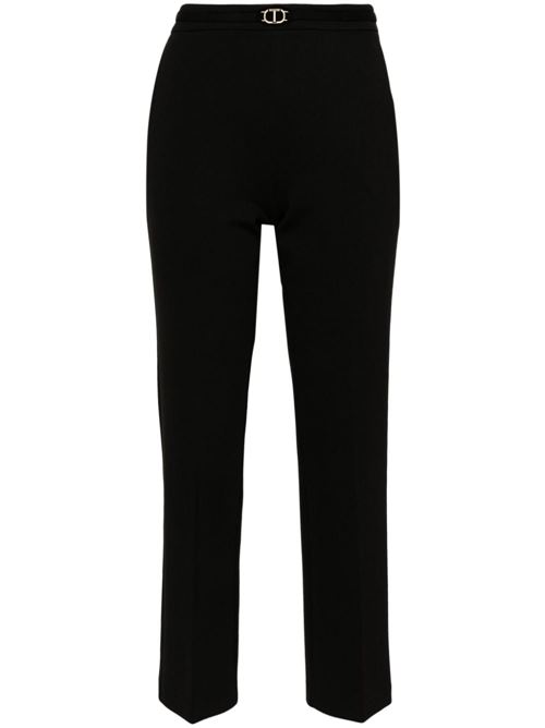 Pantalone donna nero TWINSET | 242TP224A00006