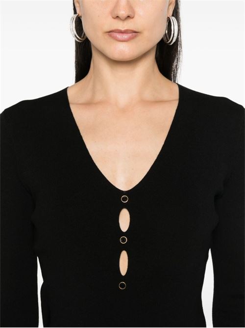 Maglia donna nera cut out TWINSET | 242TP331200006