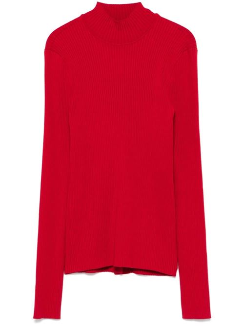 Maglia donna a costine rossa TWINSET | 242TT302200740