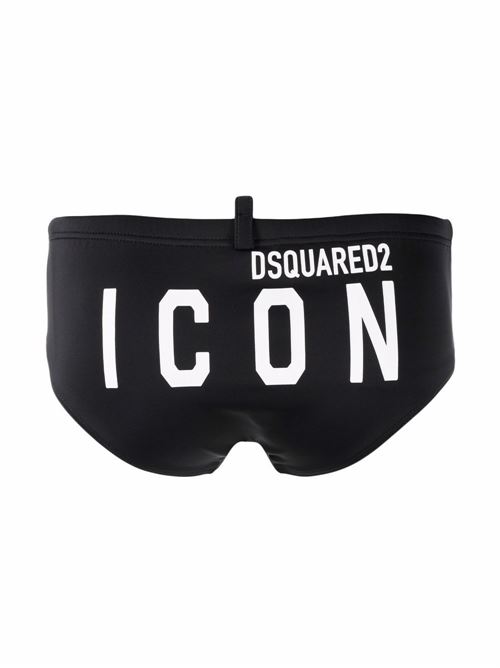 Costume uomo modello slip con stampa scritta logo Dsquared | D7B453940010