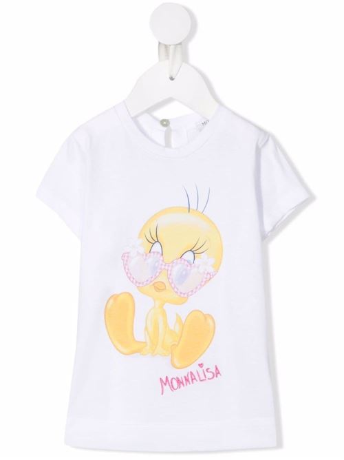 T-shirt baby con stampa tweety al centro MONNALISA | 39960990129993