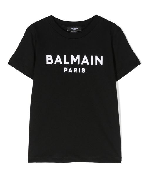 T shirt bambino con stampa BALMAIN Kids | BS8P31Z0082930BC