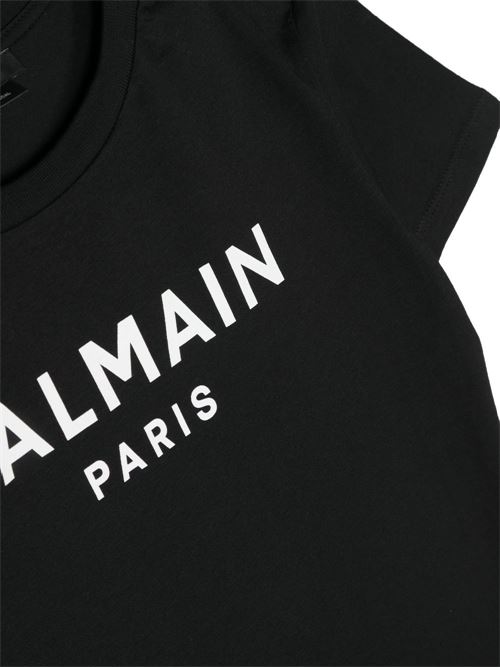 T shirt bambino con stampa BALMAIN Kids | BS8Q41Z0057930OR