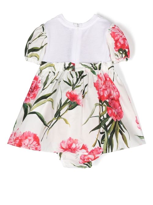 Abito neonata con stampa floreale Dolce & Gabbana Kids | L2JD6KG7I4RHA3VL