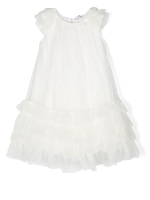 Abito bambina con gale Bianco MONNALISA | 17A902T99450001